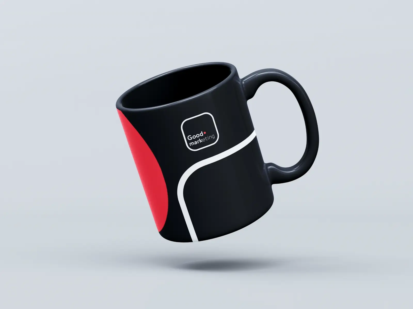 Good Marketing black mug mockup