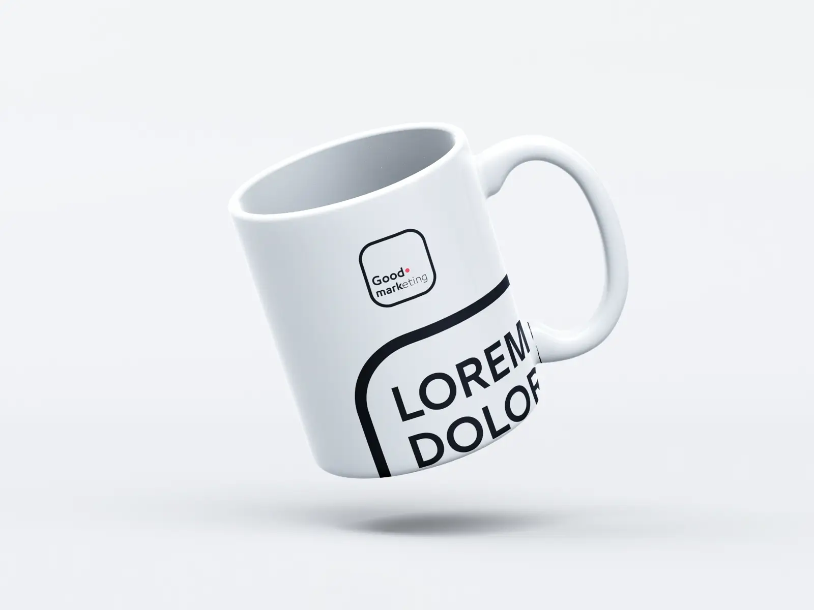 Good Marketing white mug mockup